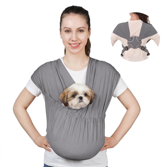 Supet Dog Sling Carrier for Small Pet, Adjustable Hands - Image 1