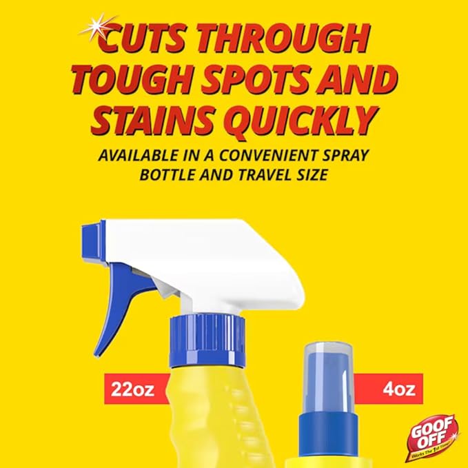 Liquid Cleaner for Marks, Messes & Stains – 22 oz | Removes Adhesives, Stickers, Paint & Tough Residue | Heavy-Duty Multi-Surface Cleaner for Home & Garage