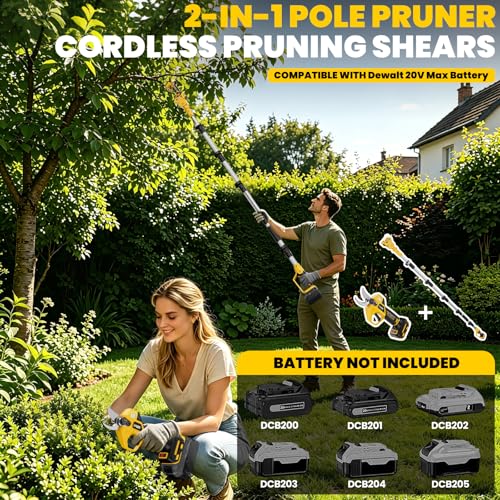 2-In-1 Electric Pruning Shears Set Compatible with Dewalt 20V - Image 5