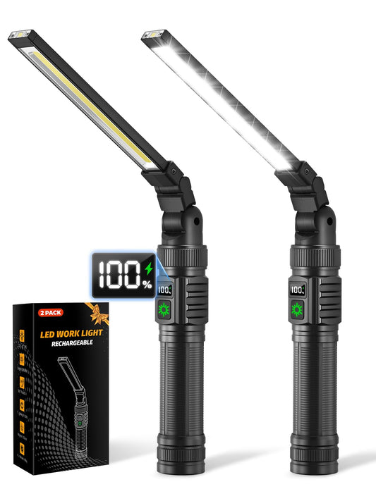 2Pack Magnetic Work Light, Christmas Tool Gifts for Men Dad - Image 1