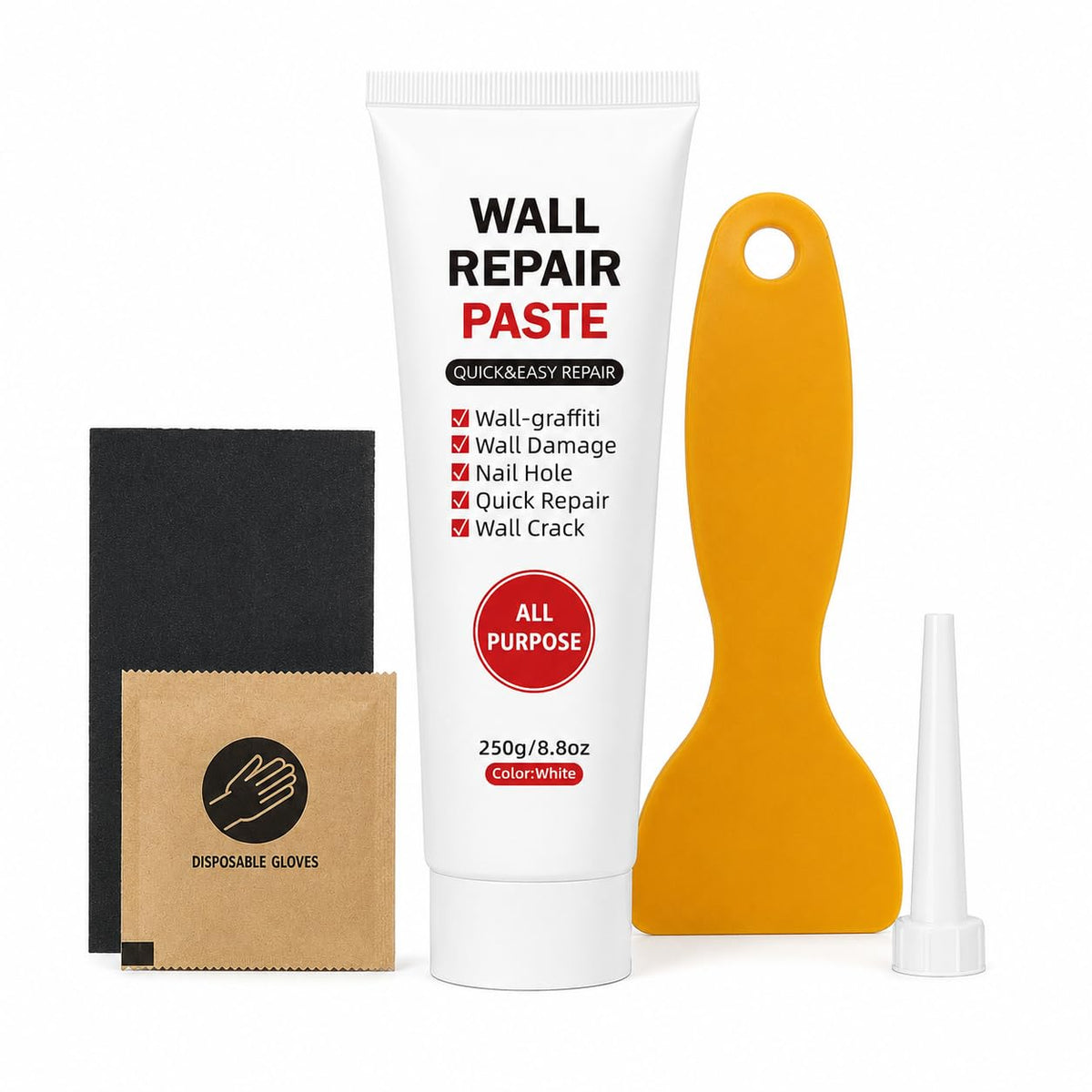 Drywall Repair Kit, Wall Repair Paste for Nail Holes & | Home Repair - Image 1