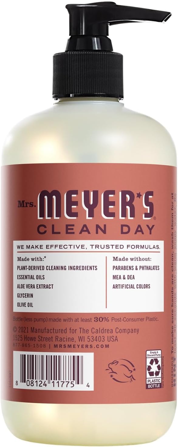 Mrs. MEYER'S CLEAN DAY Variety, 2 Liquid Hand Soap 12.5 OZ, 1 Liquid Dish Soap, 16 FL OZ (Fall Leaves)