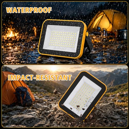 T-SUN Rechargeable Work Light, 4 Pack Portable Flood - Image 4