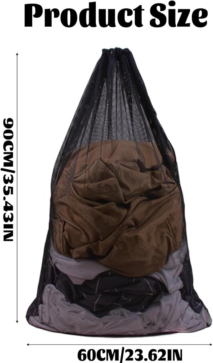 Laundry Bag Mesh Laundry Bags Mesh Wash Bags,Travel Laundry Bags For College Dorm Travel Family -23×34 Inch