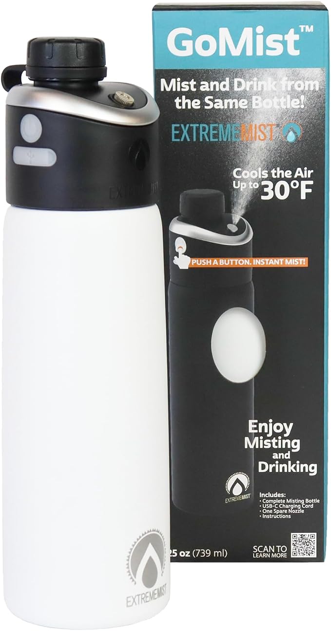 EXTREMEMIST GoMist Misting & Drinking Bottle with Holder and Strap