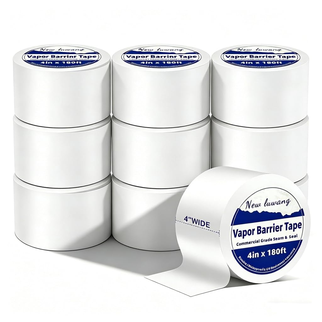 Vapor Barrier Tape 4" x180' 10 Roll Waterproof Seam Tape - Image 1