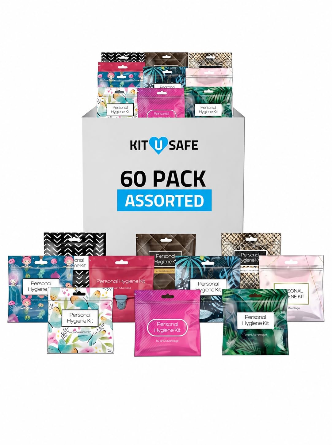 Assorted Menstrual Kit All-in-One 60 Pack | Convenience - Image 1