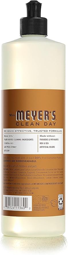 Mrs. MEYER'S CLEAN DAY Variety, 2 Liquid Hand Soap 12.5 OZ, 1 Liquid Dish Soap, 16 FL OZ (Acorn Spice)
