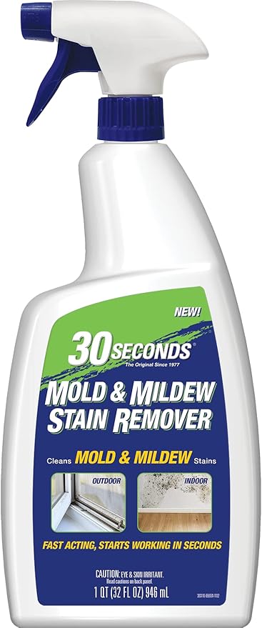 30 SECONDS Mold & Mildew Stain Remover - Professional Indoor & Outdoor Spray