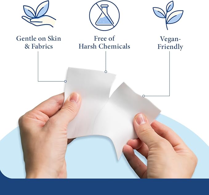 Cosy House Collection Laundry Detergent Sheets – Unscented, 30 Sheets for 60 Loads, Travel-Friendly & Liquidless Technology, Powerful Cleaning