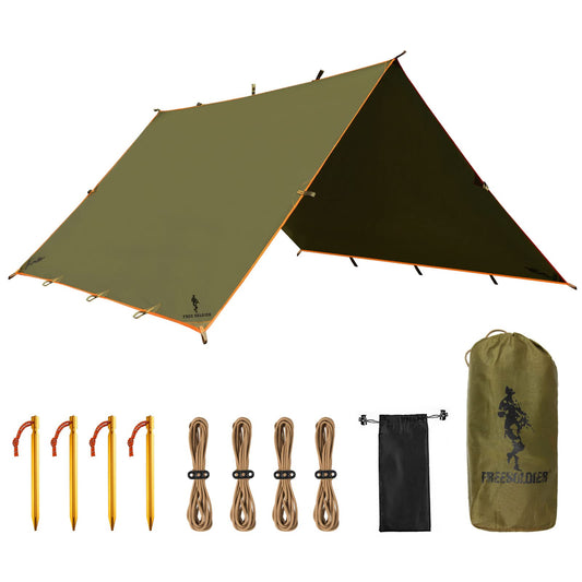 FREE SOLDIER Waterproof Camping Tarp Shelter Awning - Image 1