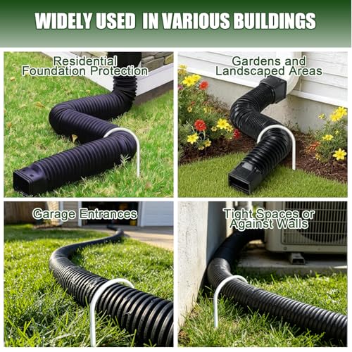 2 Pack Rain Gutter Downspout Extension Fixing Pin for 4" Round - Image 8