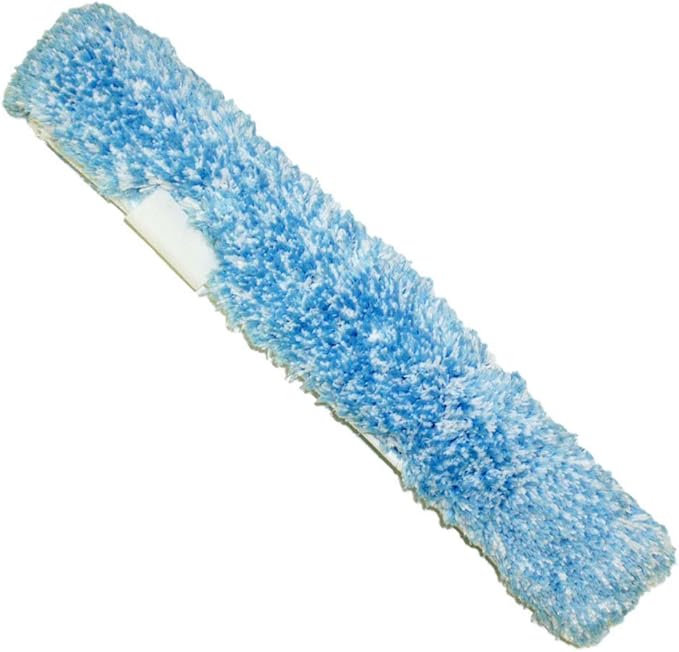 Unger Professional 14" Window Cleaning Tool: 2-in-1 Microfiber Scrubber and Squeegee & Professional Window Cleaner Scrubber Refill Sleeve, 14"