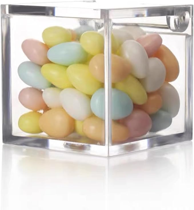 Acrylic Hinge Lid Box Clear Display Box with Lid Small Acrylic Multipurpose Storage Box for Keepsakes, Jewelry, Trinkets