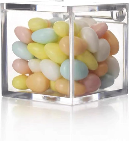 Acrylic Hinge Lid Box Clear Display Box with Lid Small Acrylic Multipurpose Storage Box for Keepsakes, Jewelry, Trinkets