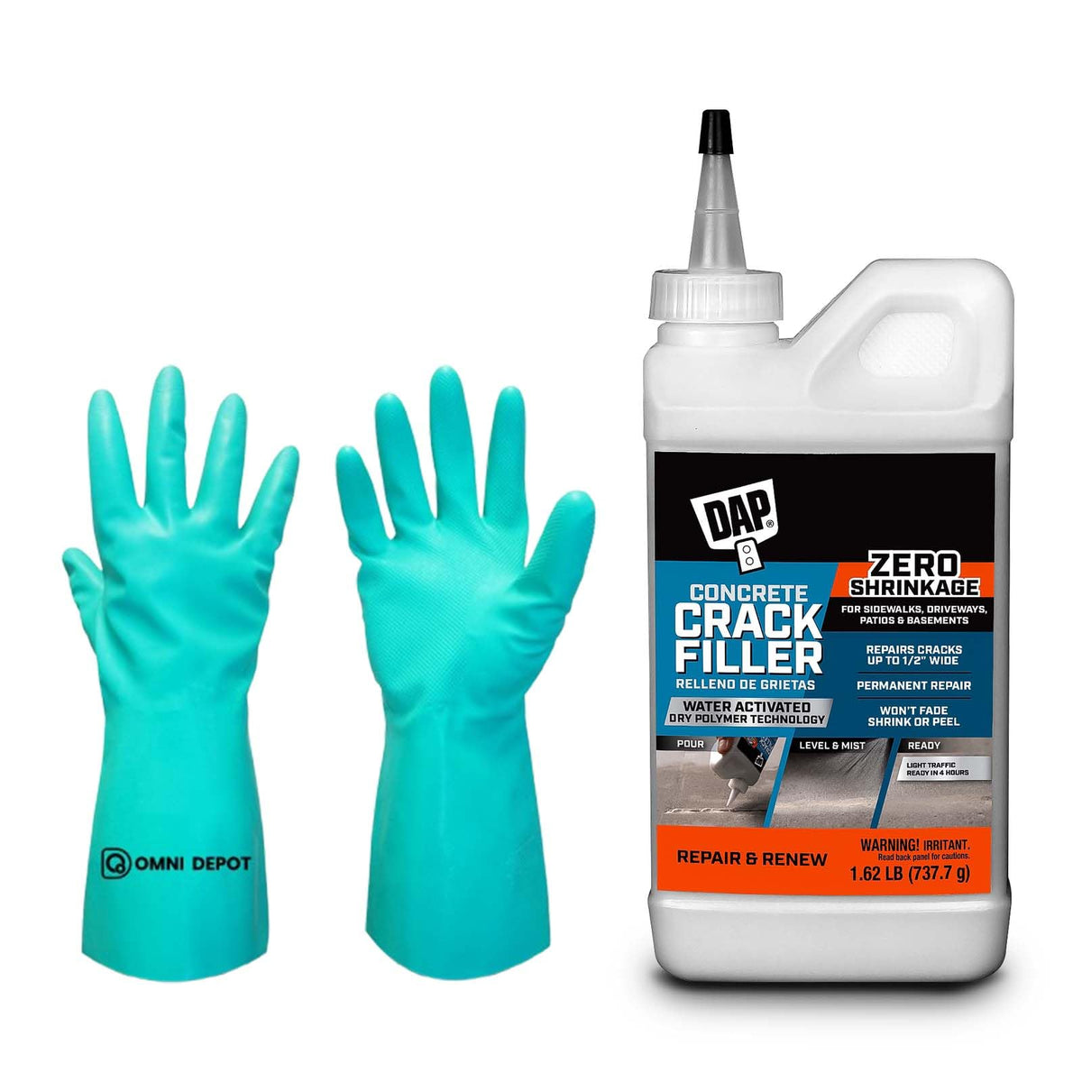 Fast Drying DAP - Concrete Crack Filler - 1.62 LBs | Beauty & Personal - Image 1