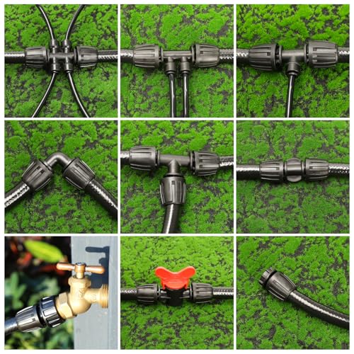 MIXC 1/2 Inch Drip Irrigation Fittings Barbed Coupling 6 Pack - Image 5