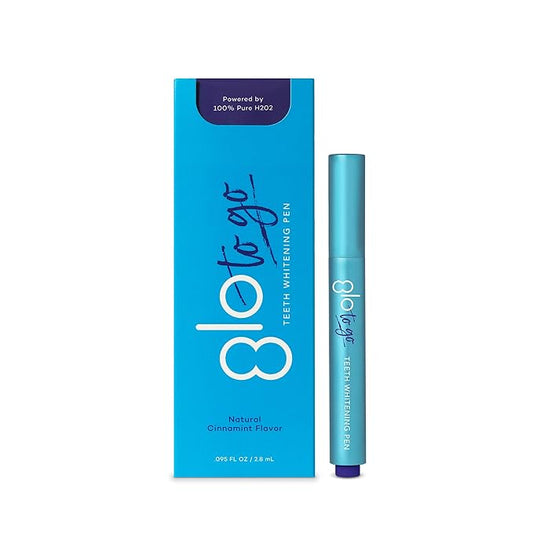 GLO Science Teeth Whitening Pen — Easy to Use, Safe & Effective Dentist Invented Whitening Treatment — Designed for Sensitive Teeth, Travel Friendly