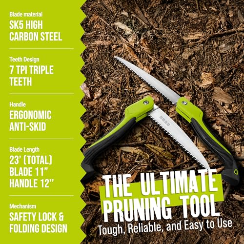 Folding Camping saw 11 Inch - Heavy Duty Pruning Saw - Image 5