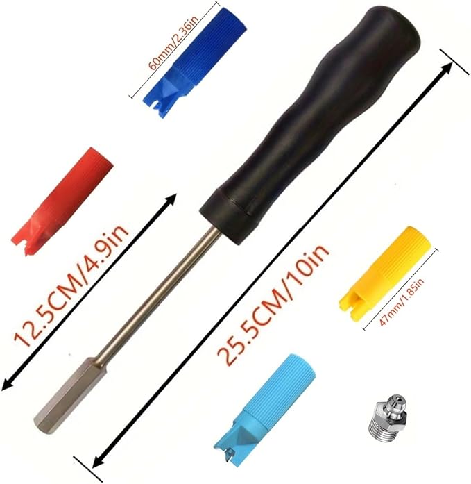 Grease Zerk Cleaner, Grease Fittings Cleaning Tools, New Grease Kits to Make Greasing Easier Cleaner, Vehicle Repair Tool (LTL30041)