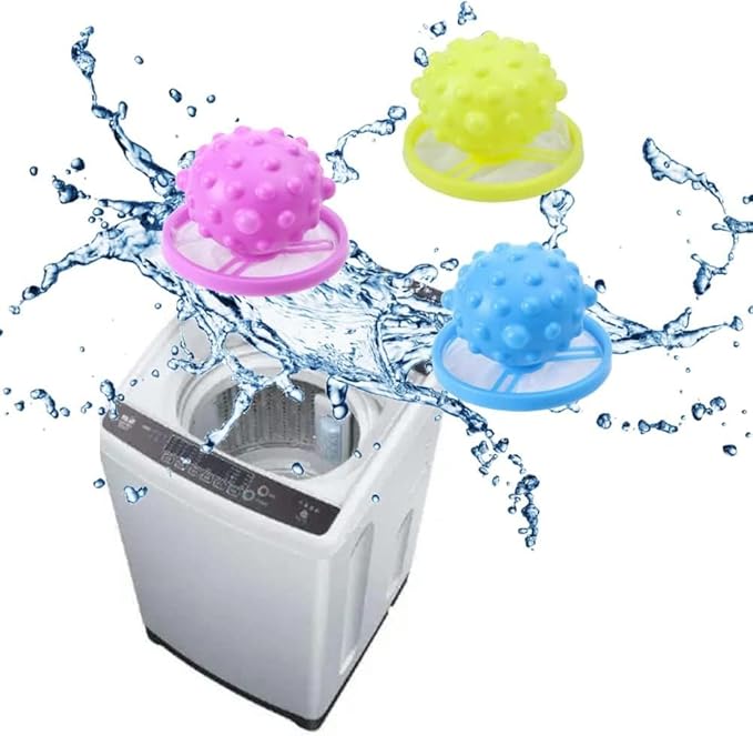 1Pc Yellow Pet Hair Remover for Laundry Reusable Hair Catcher Laundry Float Trap Mesh Bag Washing Machine Hair Filter Washer,Pet Hair Remover Laundry Portable Hair Remover Washing Balls Lint Remover