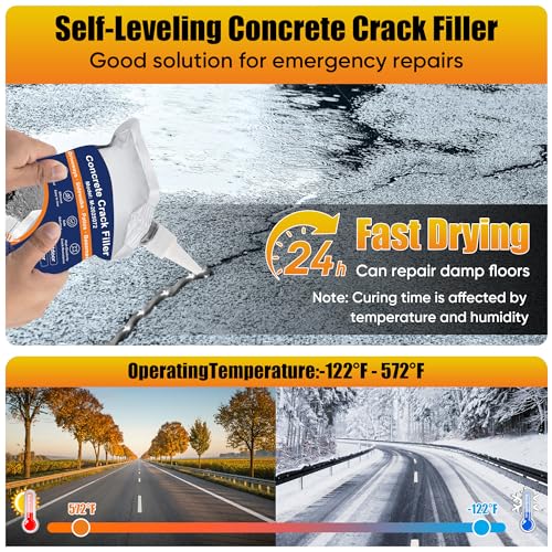 Self Leveling Concrete Crack Filler, 70 Oz 4 Pack - Image 4