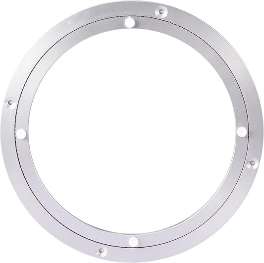 Lazy Susan Bearing Rotating Turntable Bearings Swivel Plate Hardware Aluminum Metal for Dining-Table and Workbench (10 Inchs) … …