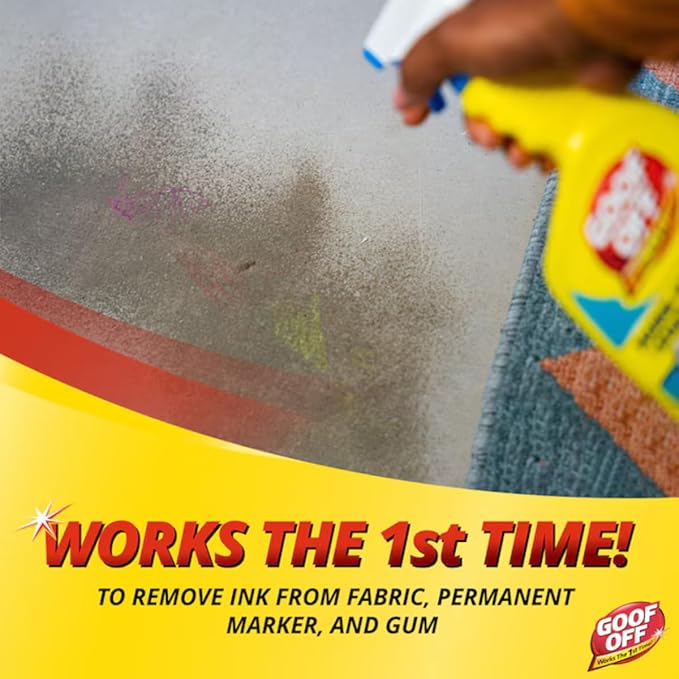 Liquid Cleaner for Marks, Messes & Stains – 22 oz | Removes Adhesives, Stickers, Paint & Tough Residue | Heavy-Duty Multi-Surface Cleaner for Home & Garage