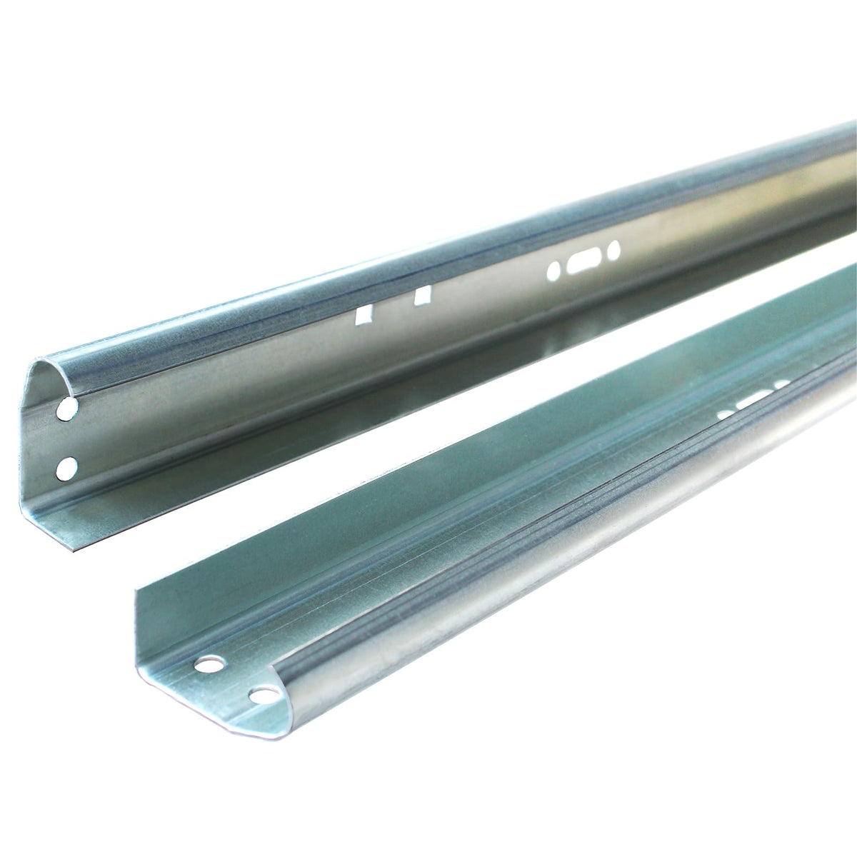 Garage Door Vertical Track Replacement, Galvanized Steel - Image 1