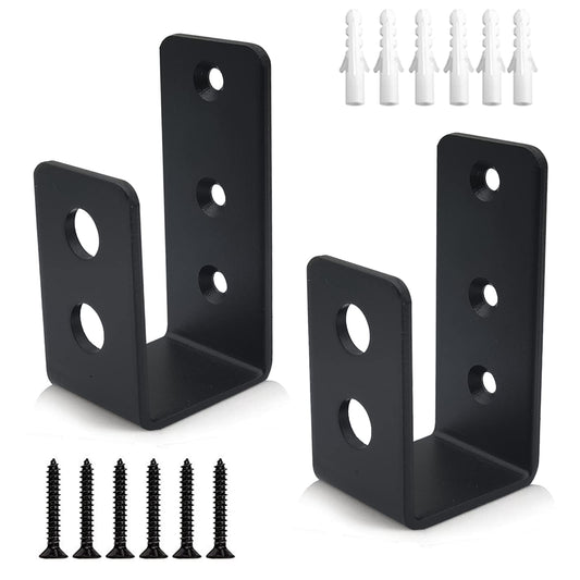 Door Barricade Brackets, 2 Pack 2x4 Door Barricade Brackets Door - Image 1