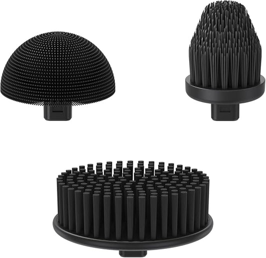 Fanttik 3 Pcs Replacement Brush Heads for Flip G9 Pro Electric Spin Scrubber, Suitable for Fanttik Flip G9 Pro Electric Scrubber Only, Brush Accessories for Bathroom, Shower, Kitchen Floor