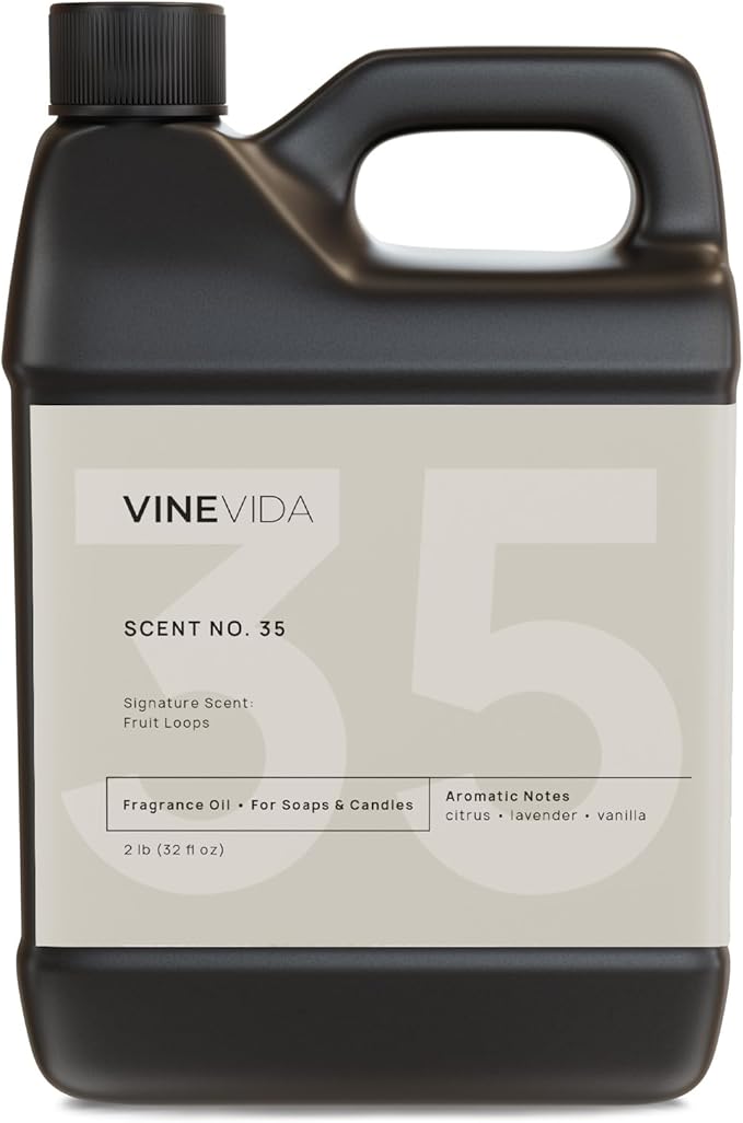 VINEVIDA [32oz] Fruit Loops Fragrance Oil for Candle Making - Made in USA Scents for Soap Making - Natural Candle Fragrance Oil