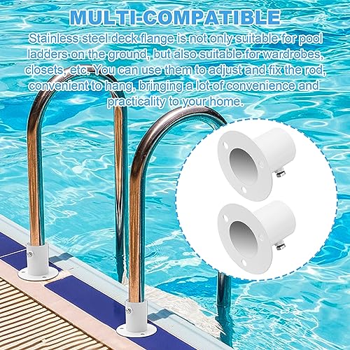 Pool Ladder Brackets Stainless Steel Deck Flanges - Image 5