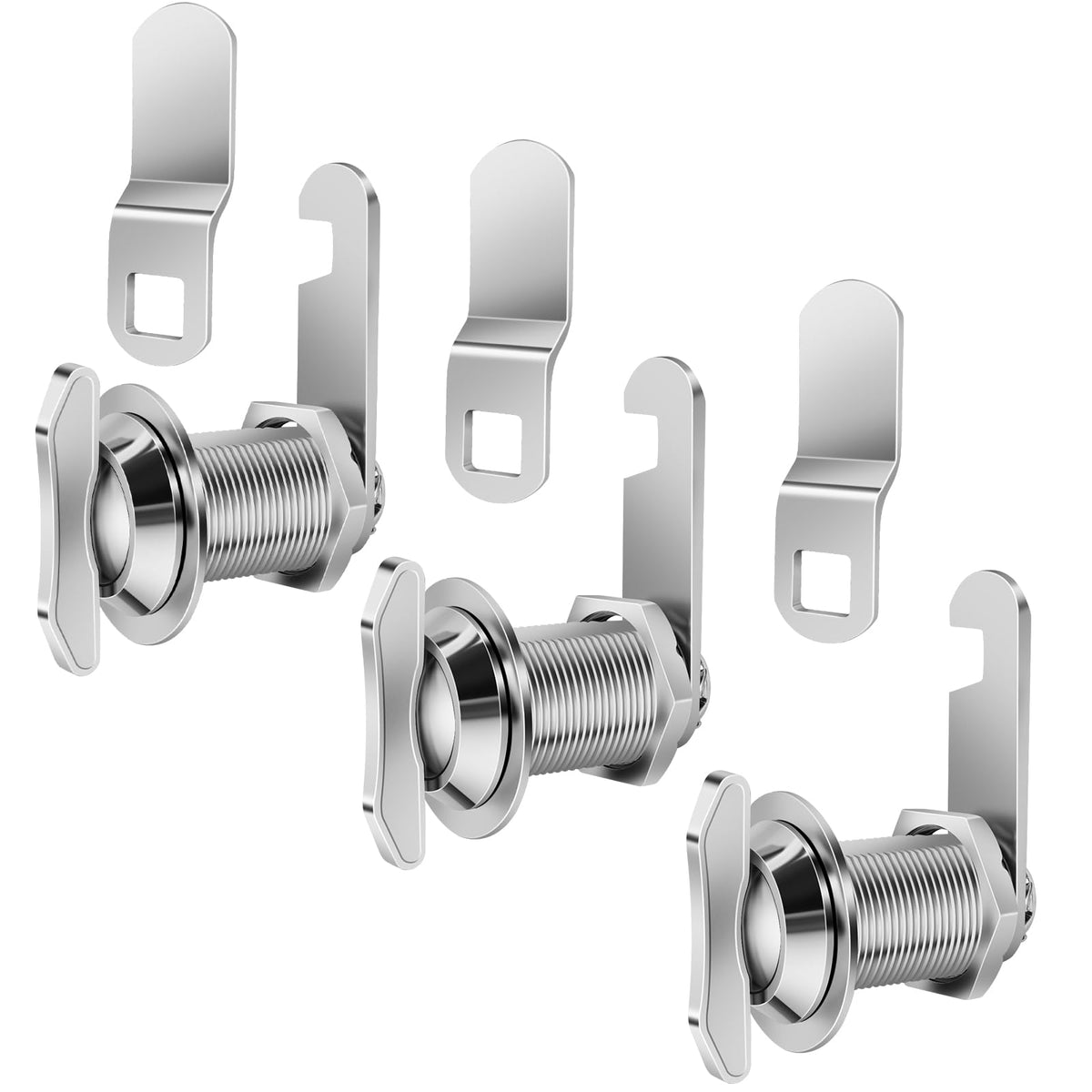 Thumb Operated Offset Cam Lock, 1" Cylinder Fits on 0.7" - Image 1