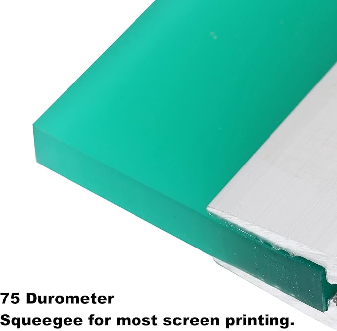6 Inch Screen Printing Ink Squeegee with Aluminum Handle, 75 Durometer, Flat Squeegee for DIY Hand Printing, Flat Patterns