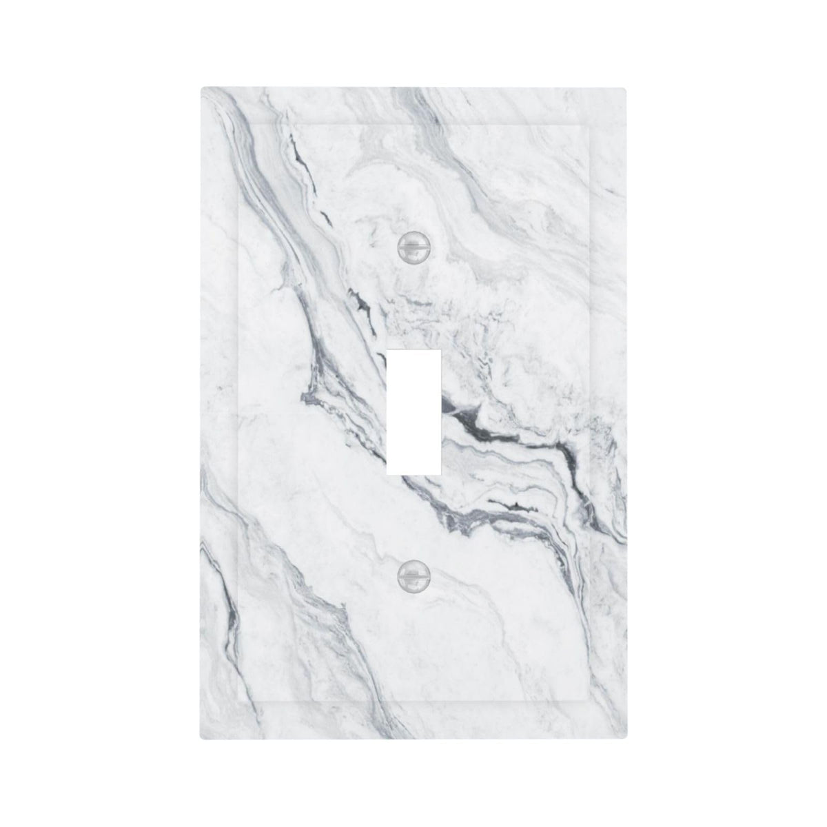 White Grey Marble Light Switch Cover Decorative Gray 1 | Home Repair - Image 1