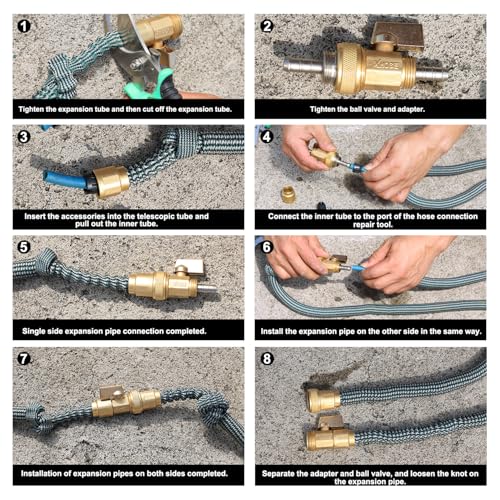Garden telescopic hose end adapter with shut off | Home Repair - Image 5