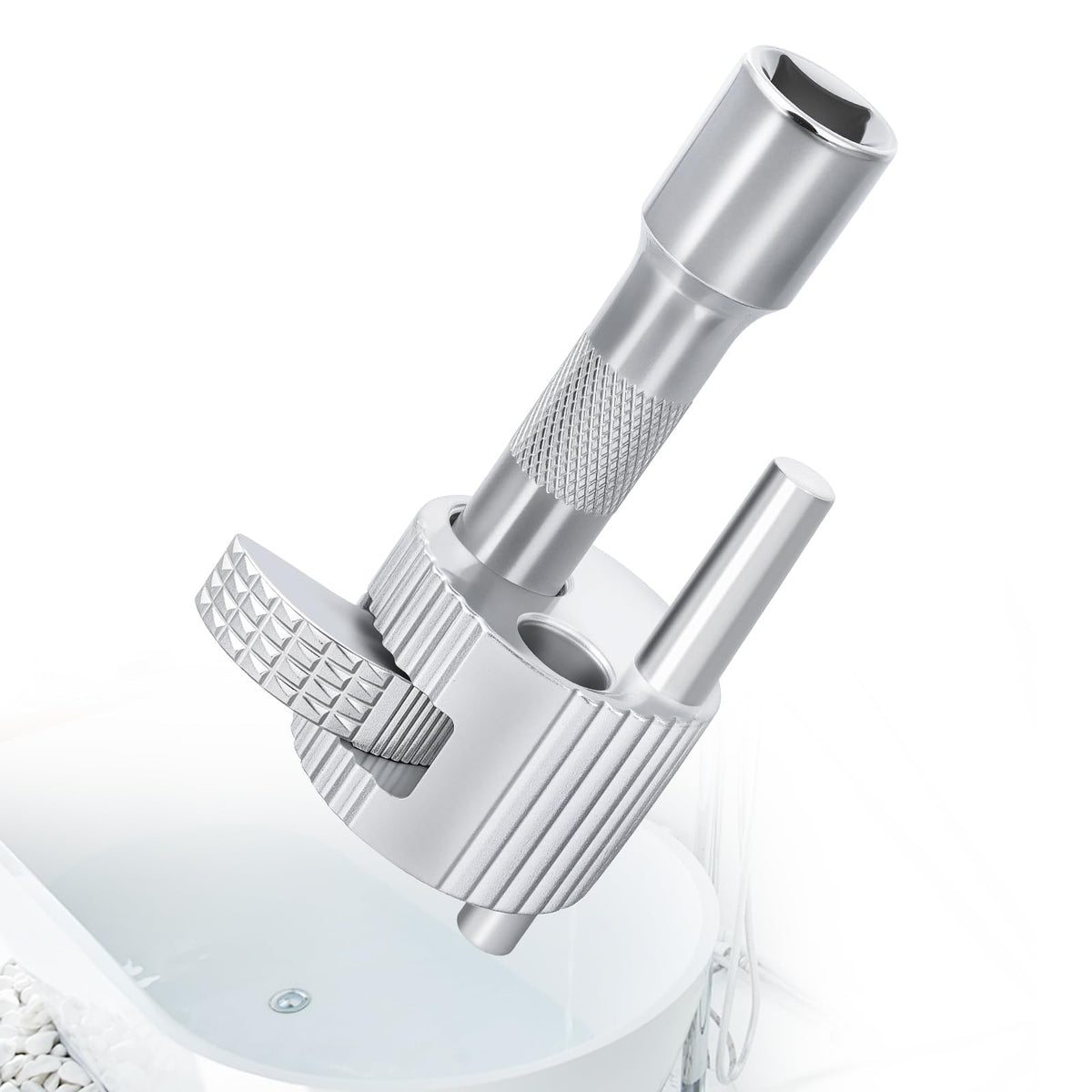 97258 Tub Drain Removal Tool, 3/8" Drive Extractor for Bathtub