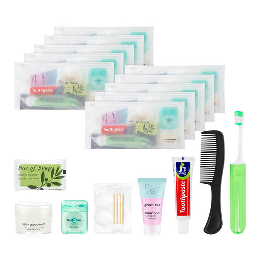 10 Homeless Kit Bulk Toiletry Kit Travel Size Toiletries - Image 1