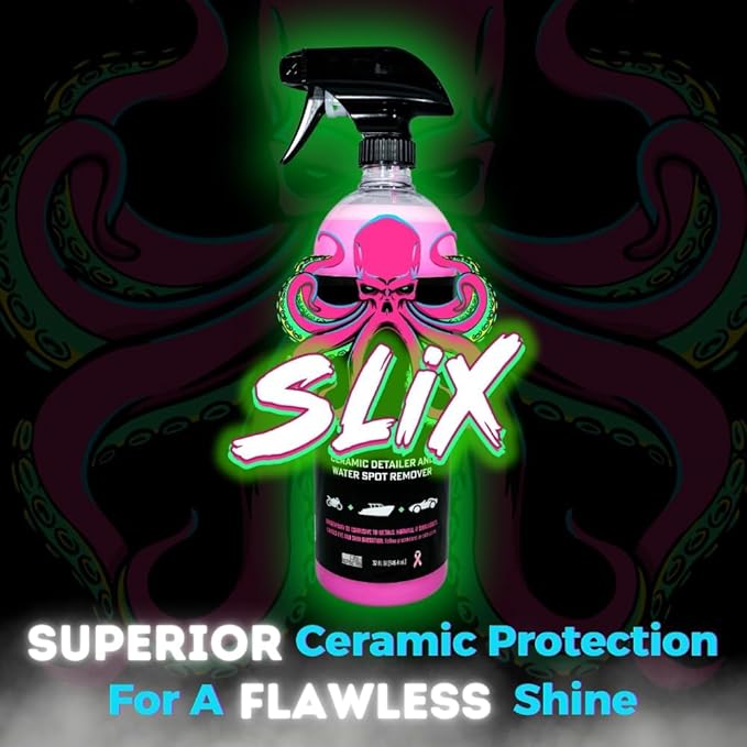 Car and Boat Ceramic Detailing Spray | Hard Water Spot Remover | Surface Cleaner | Car, Boat, Marine ATV/UTV and Motorcycle Wax | Professional Grade Detailer | 32 FL Oz