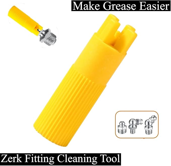 Grease Zerk Cleaner, Grease Fittings Cleaning Tools, New Grease Kits to Make Greasing Easier Cleaner, Vehicle Repair Tool (LTL30041)