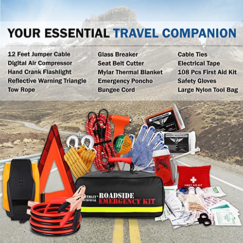 Everlit Survival Car Emergency Kit, Roadside Safety Tool - Image 3