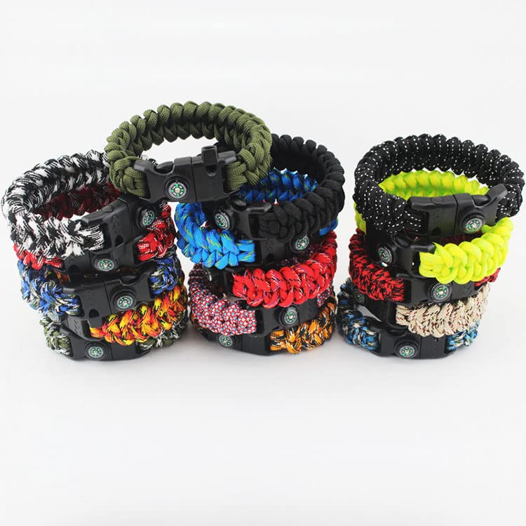 Paracord Buckle with Whistle Compass, Side Release Plastic - Image 5