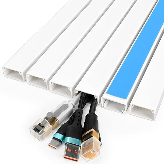 87in Cord Hider Kit, Cord Covers for Wires on Wall, Paintable Cable Raceway, Cord Hider for Wall Mount tv, tv Cable Hider Wall kit, Wire Covers for Cords, 6X L14.5in X W0.96in X H0.57in