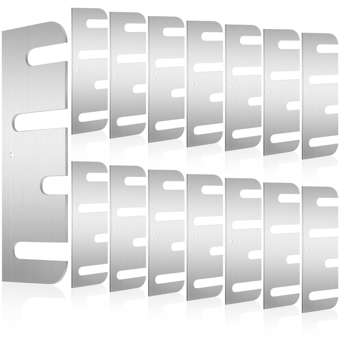 15 Pcs Hardware Door Hinge Shims Stainless Steel Metal | Home Repair - Image 1