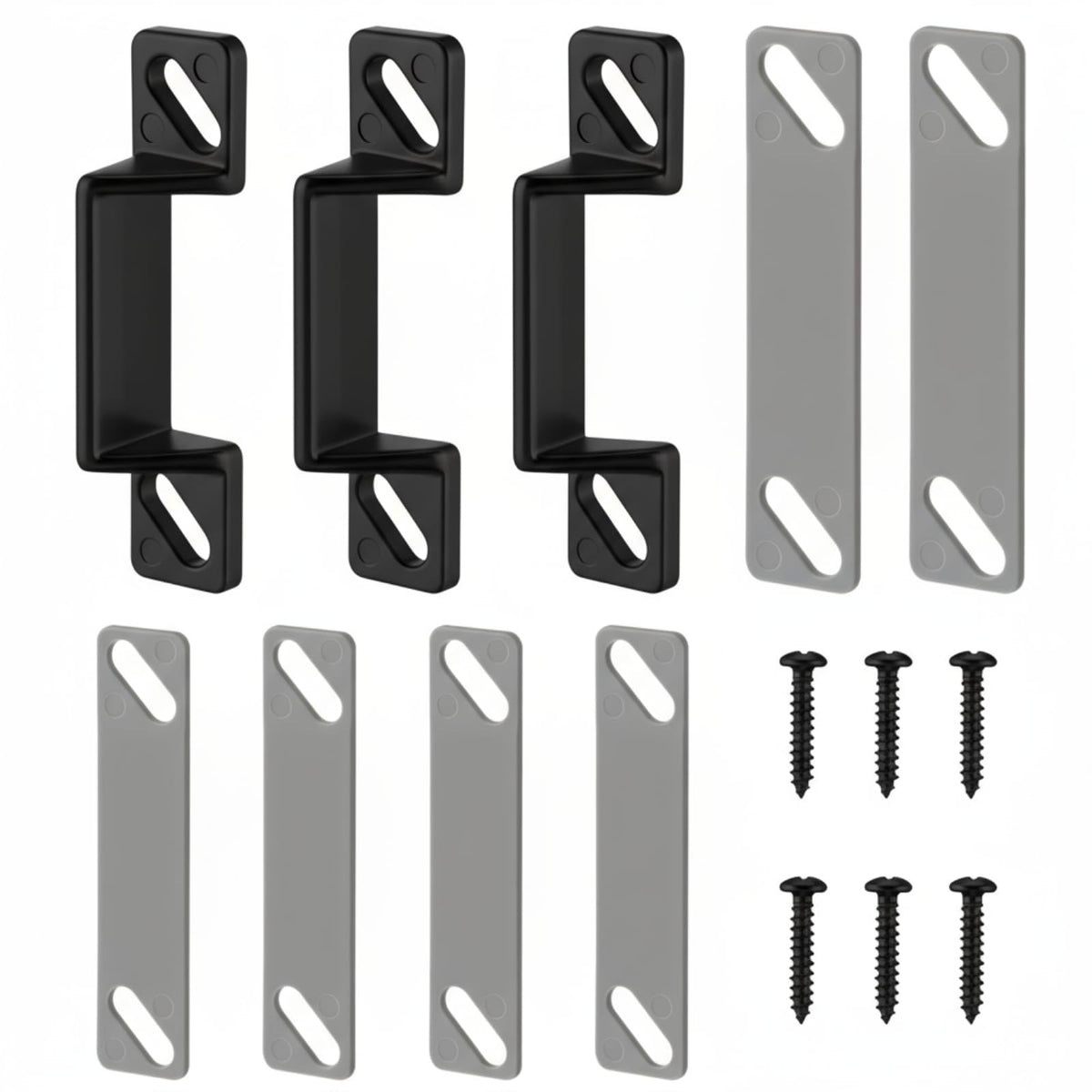 Screen Door Latch Replacement Kit for Storm Door(3,Black) - Image 1