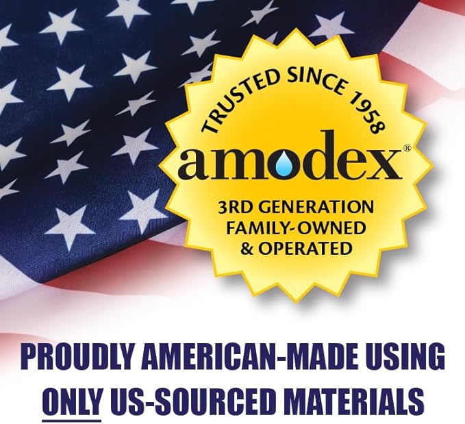 Amodex Ink & Stain Kit with Stain Remover Brushes, Removes Ink, Sharpie, Grease, Food and More, Safe and Effective on Clothes, Leather and Skin, Includes 1 Bottle and 2 Brushes
