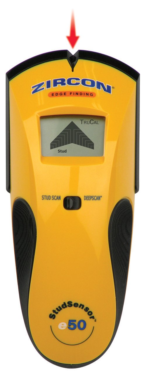 Zircon® StudSensor™ e50 Stud Finder with Live Wire Detection, 1.5 - Image 1
