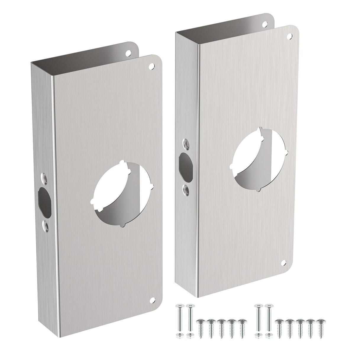 2 Pack U9585 Door Reinforcement Plate for 1-3/8 in Thick Doors - Image 1