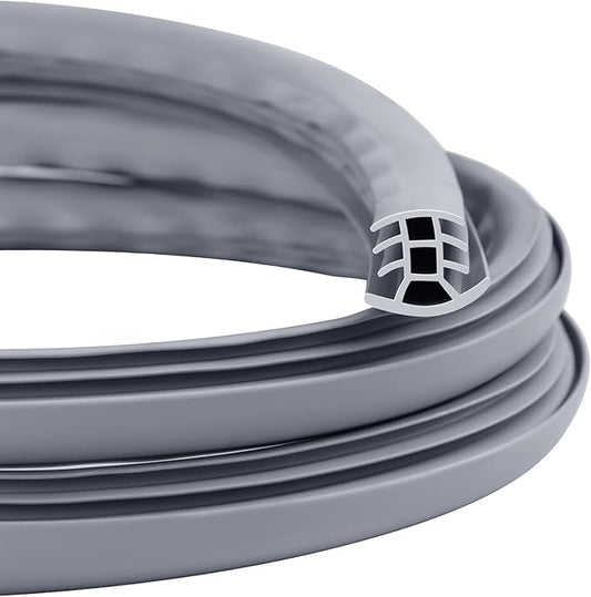 Flexible EPDM Rubber Strip (50 ft Long and 1 inch Wide) for Concrete Crack Repair and Replacement - Weather and Aging Resistant Expansion Joint Filler for Driveways and Sidewalks
